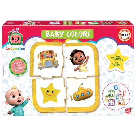EDUCA Baby puzzle CoComelon: Poznávej barvy 6x4 dílky 150121