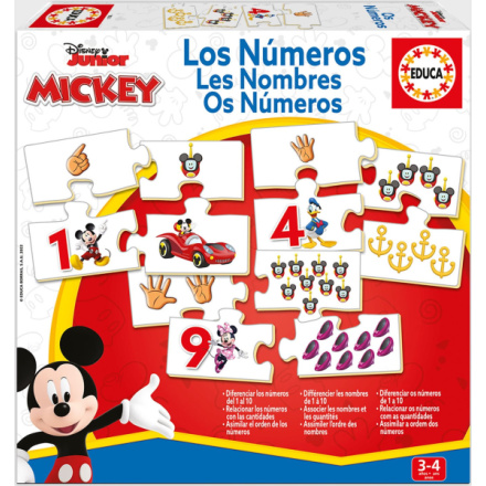 EDUCA Puzzle Mickey a přátelé: Počítání 10x4 dílků 150127