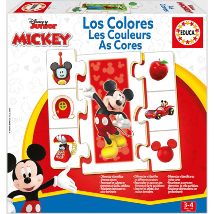 EDUCA Puzzle Mickey a přátelé: Učíme se barvy 6x7 dílků 150128