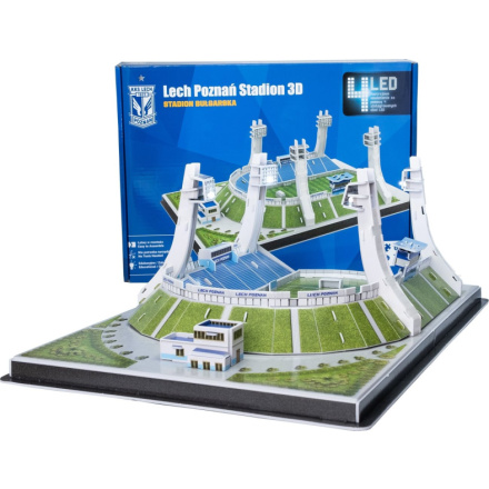 STADIUM 3D REPLICA Svítící 3D puzzle Stadion Lech Poznań - FC Lech Poznań 65 dílků 150571