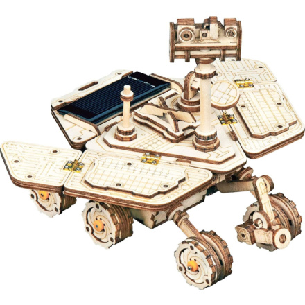 ROBOTIME Rokr 3D dřevěné puzzle Planetární vozítko Vagabond Rover na solární pohon 153 dílků 150997
