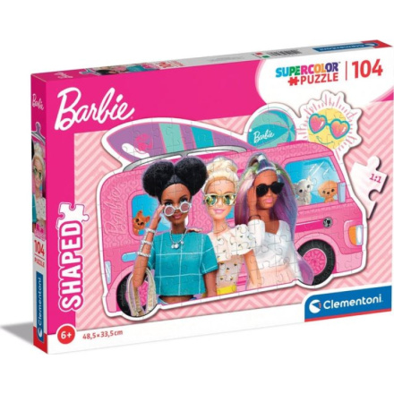 CLEMENTONI Obrysové puzzle Barbie na výletě 104 dílků 151185