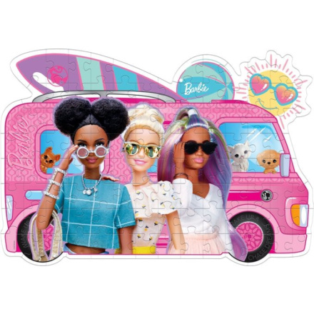 CLEMENTONI Obrysové puzzle Barbie na výletě 104 dílků 151185