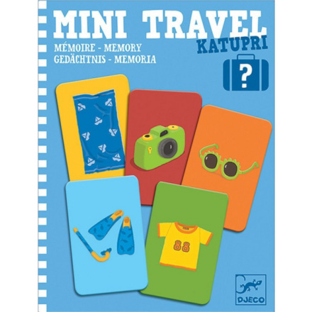 DJECO Cestovní hra Mini Travel Katupri - Co máš sbaleno? 151262