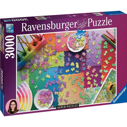 RAVENSBURGER Puzzle Karen: Puzzle over puzzle 3000 dílků 151343