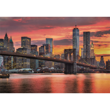 CLEMENTONI Puzzle Řeka East River za soumraku, USA 1500 dílků 151801