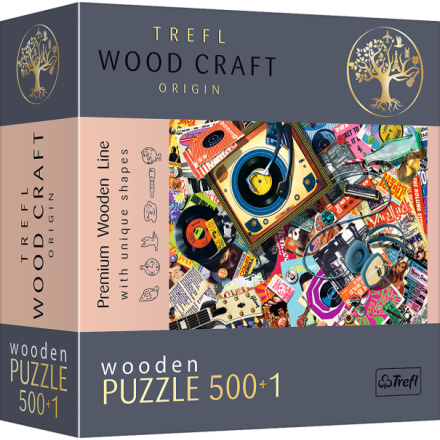 TREFL Wood Craft Origin puzzle Ve světě hudby 501 dílků 152072