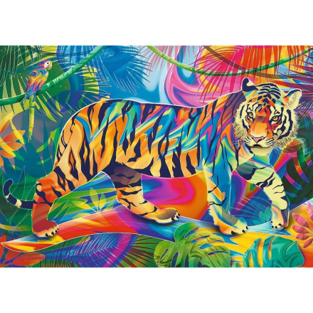 TREFL Puzzle UFT Color Splash: Setkání s tygrem 500 dílků 152104