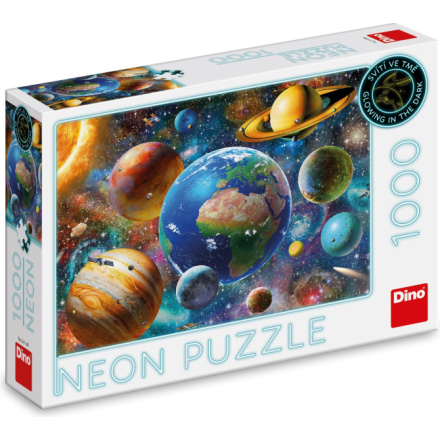 DINO Svítící puzzle Planety 1000 dílků 152121