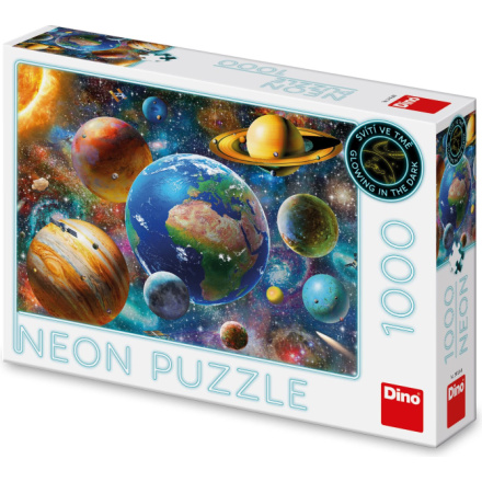 DINO Svítící puzzle Planety 1000 dílků 152121