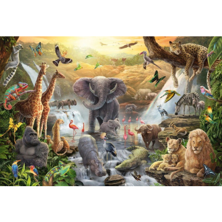 SCHMIDT Puzzle Zvířata v Africe 60 dílků 152643