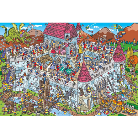 SCHMIDT Puzzle Pohled do rytířského hradu 200 dílků 152646