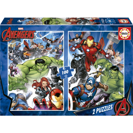 EDUCA Puzzle Avengers 2x100 dílků 152710