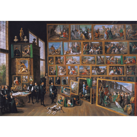 CLEMENTONI Puzzle Museum Collection: Arcivévoda Leopold Wilhelm v jeho malířské galerii v Bruselu 2000 dílků 152756