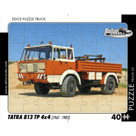 RETRO-AUTA Puzzle TRUCK č.25 Tatra 813 TP 4x4 (1967-1982) 40 dílků 153846