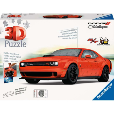 RAVENSBURGER 3D puzzle Dodge Challenger R,T Scat Pack Widebody 145 dílků 155207