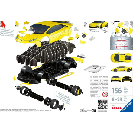 RAVENSBURGER 3D puzzle Lamborghini Huracán Evo žluté 156 dílků 155210
