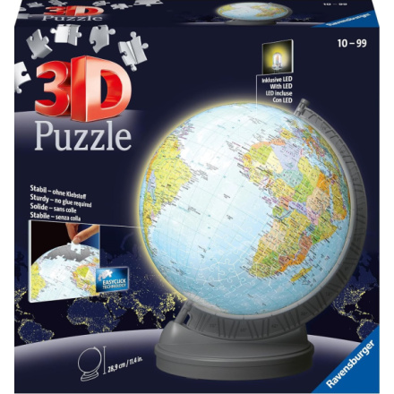 RAVENSBURGER 3D Puzzleball Svítící Globus (Zeměkoule) 548 dílků 155218