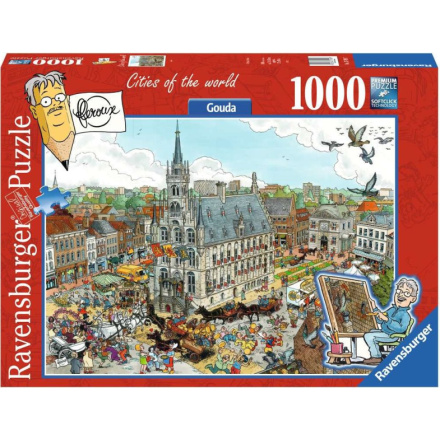 RAVENSBURGER Puzzle Města světa: Gouda 1000 dílků 155223