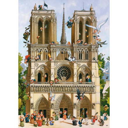 HEYE Puzzle Cartoon Classics: Ať žije Notre Dame 1000 dílků 155663