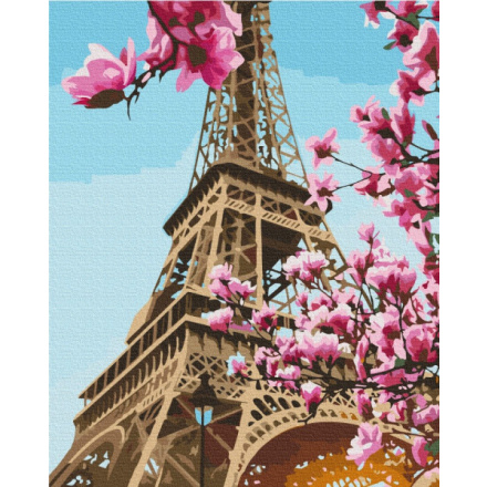 ASTRA Malování podle čísel: Eiffelova věž, plátno na rámu 40x50 cm 155740