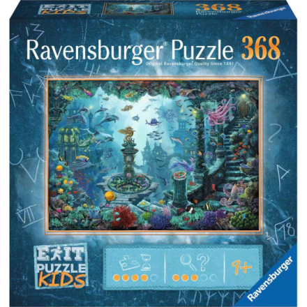 RAVENSBURGER Únikové EXIT puzzle Kids Potopená Atlantida 368 dílků 155920