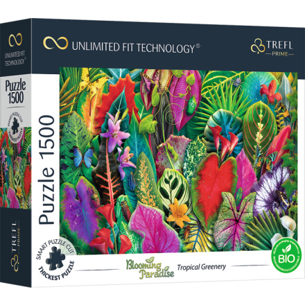 TREFL Puzzle UFT Blooming Paradise: Tropická zeleň 1500 dílků 156002
