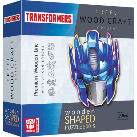 TREFL Wood Craft Origin puzzle Transformers: Optimus Prime 505 dílků 156003