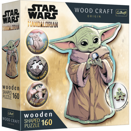 TREFL Wood Craft Origin puzzle The Mandalorian: Grogu 160 dílků 156010