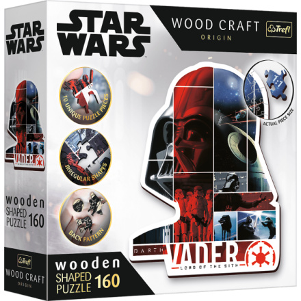 TREFL Wood Craft Origin puzzle Star Wars: Darth Vader 160 dílků 156015