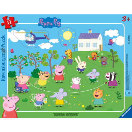 RAVENSBURGER Vkládačka Prasátko Peppa 11 dílků 156171