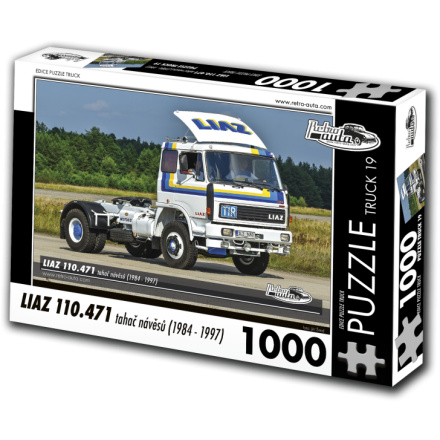 RETRO-AUTA Puzzle TRUCK č.19 Liaz 110.471 tahač návěsů (1984-1997) 1000 dílků 156206