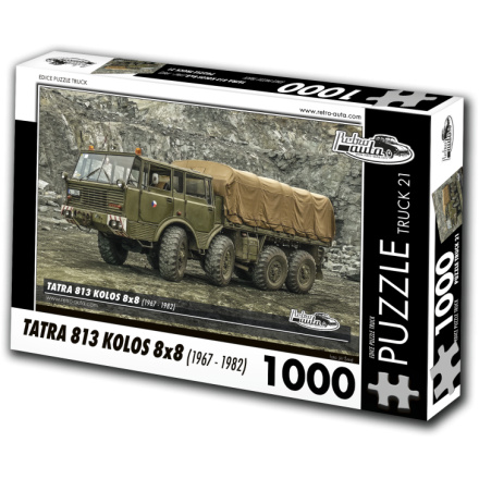 RETRO-AUTA Puzzle TRUCK č.21 Tatra 813 Kolos 8x8 (1967-1982) 1000 dílků 156208