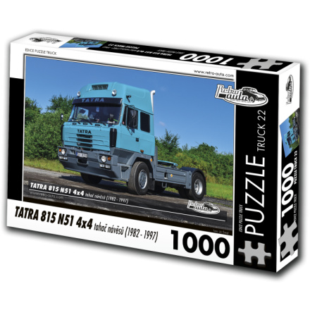 RETRO-AUTA Puzzle TRUCK č.22 Tatra 815 N51 4x4 tahač návěsů (1982-1997) 1000 dílků 156209