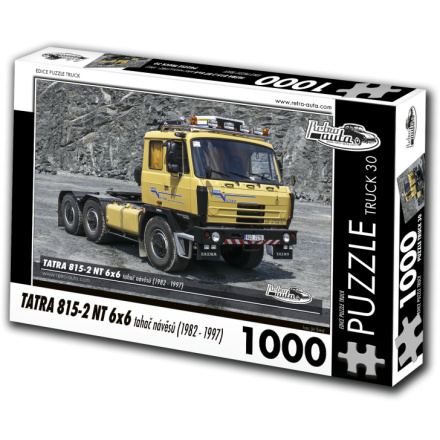 RETRO-AUTA Puzzle TRUCK č.30 Tatra 815-2 NT 6x6 tahač návěsů (1982-1997) 1000 dílků 156220