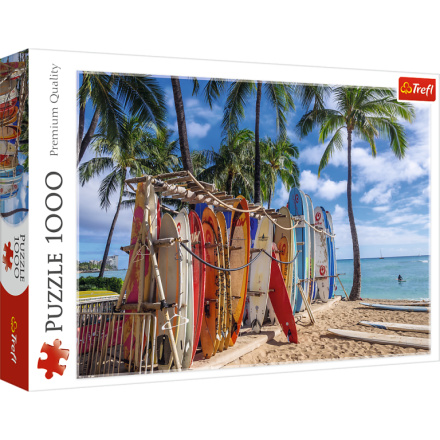 TREFL Puzzle Pláž Waikiki, Havaj 1000 dílků 156266