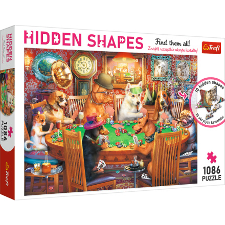 TREFL Puzzle Hidden Shapes: Herní večer 1086 dílků 156269