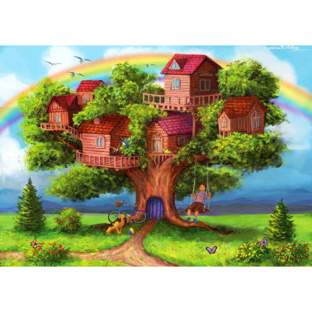 ENJOY Puzzle Domky na stromě 1000 dílků 156419