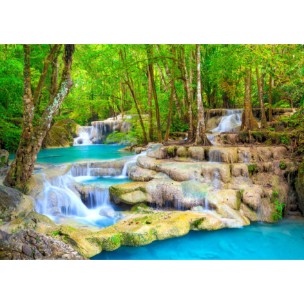 ENJOY Puzzle Tyrkysový vodopád, Thajsko 1000 dílků 156437