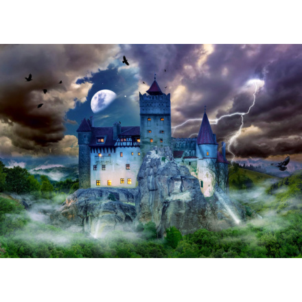 ENJOY Puzzle Strašidelná noc na Drákulově hradě 1000 dílků 156486