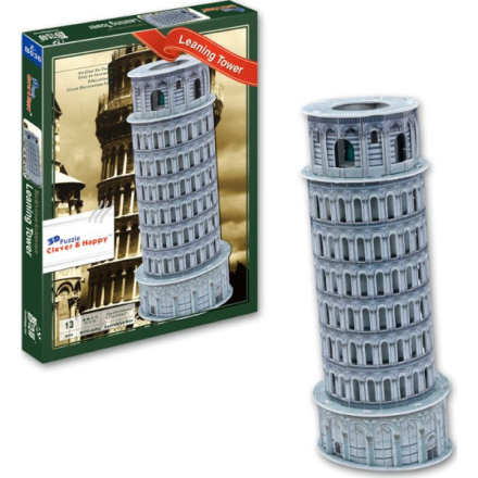 CLEVER&HAPPY 3D puzzle Šikmá věž, Pisa 13 dílků 156823