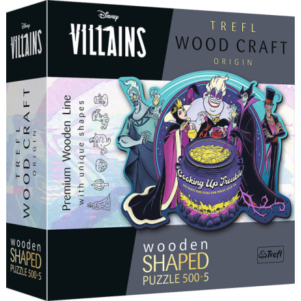 TREFL Wood Craft Origin puzzle Villains: Kujeme pikle 505 dílků 156909