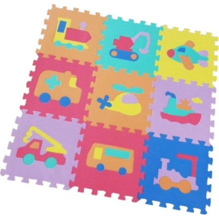 ALLTOYS Pěnové puzzle Dopravní prostředky (30x30) 156993 , 9ks