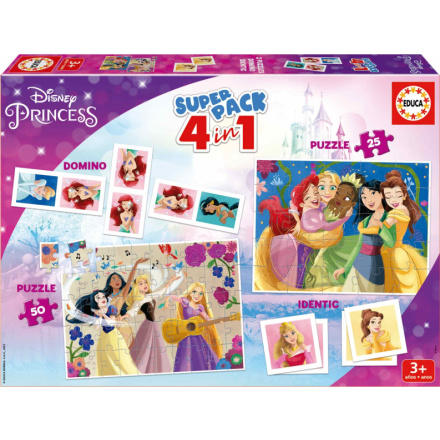 EDUCA Soubor her Disney princezny 4v1 156996