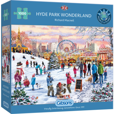 GIBSONS Puzzle Zimní zázrak v Hyde parku 1000 dílků 157103
