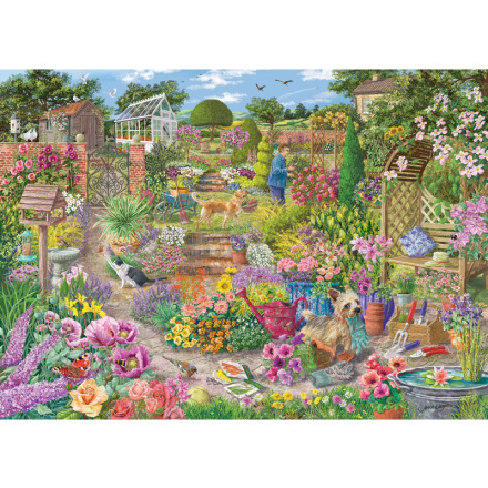 GIBSONS Puzzle Rozkvetlá zahrada 1000 dílků 157123