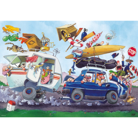 HEYE Puzzle Cartoon Classics: Odjezd na dovolenou! 500 dílků 157331