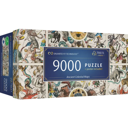 TREFL Puzzle UFT Staré nebeské mapy souhvězdí 9000 dílků 158183