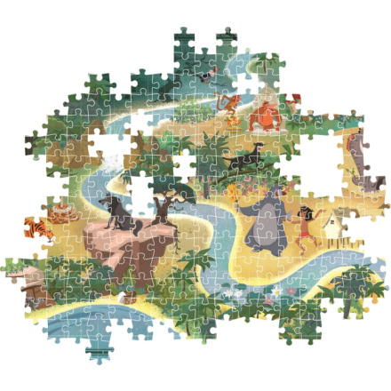 CLEMENTONI Puzzle Story Maps: Kniha džunglí 1000 dílků 158266