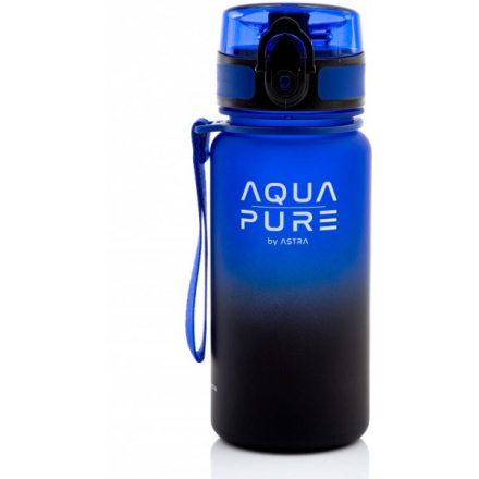 ASTRA Zdravá láhev na vodu Aqua Pure 400 ml modro-černá 158471